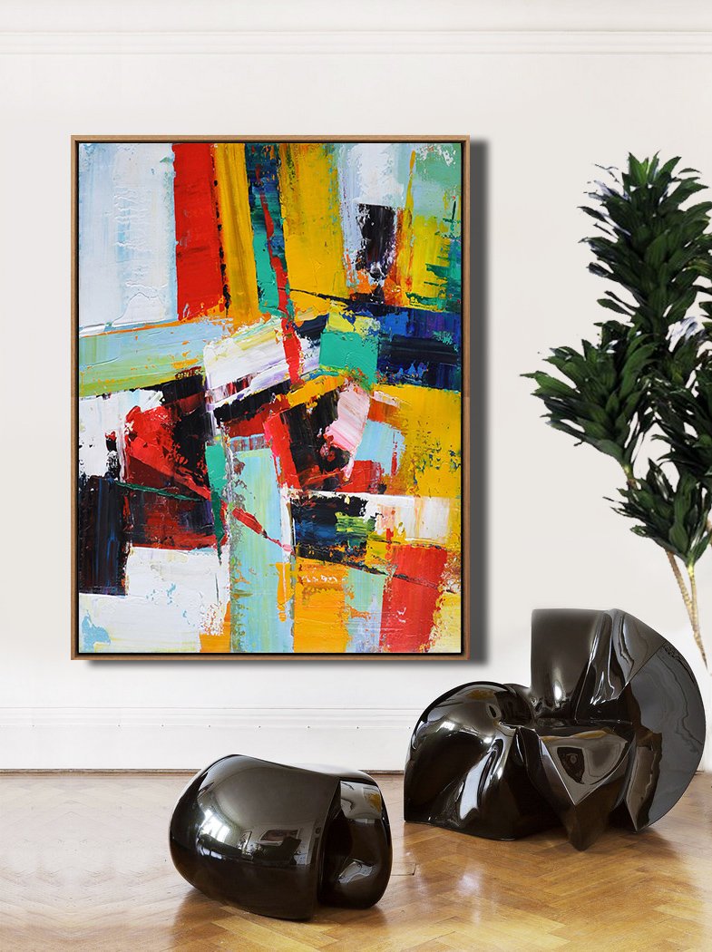 Palette Knife Contemporary Art #L10B - Click Image to Close